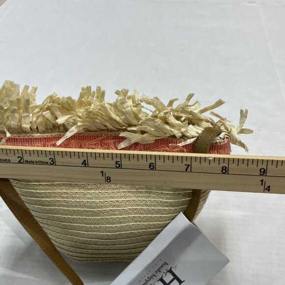 Haute Hippie Kids Girls Style Straw Purse Bag One Size Boho Fringe‎ Vacation - Picture 7 of 7